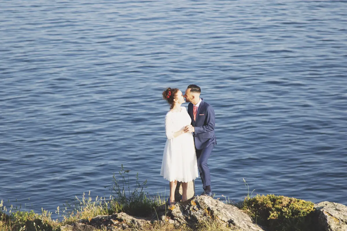 Fotografía de boda con luz natural